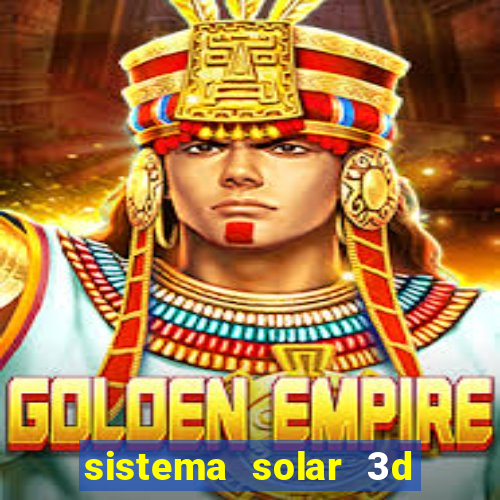 sistema solar 3d em movimento